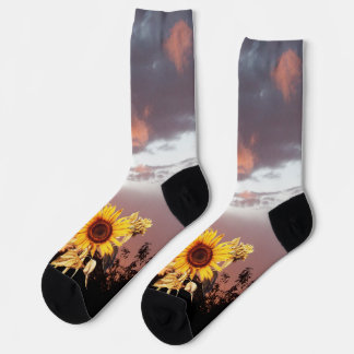 SUNFLOWER AND SUMMER SUNSET SOCKS
