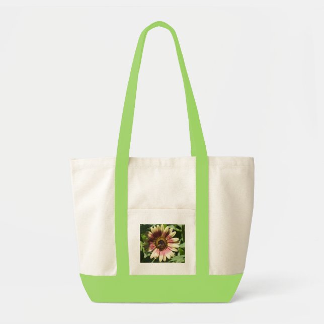 Sunflower and The Green Bee Tote Bag (Front)