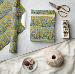 Sunflower and Wildflower Field Wrapping Paper