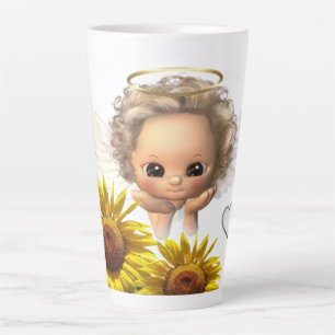 Sunflower Angel Latte Mug