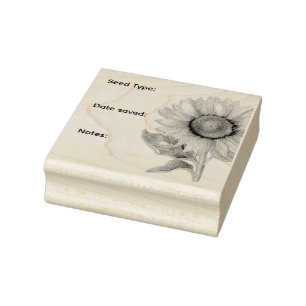 Sunflower Any Seed Saver Rubber Stamp