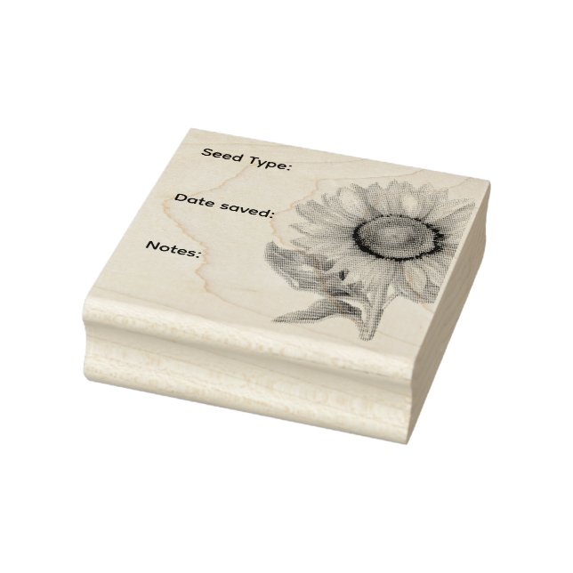 Sunflower Any Seed Saver Rubber Stamp (Stamp)