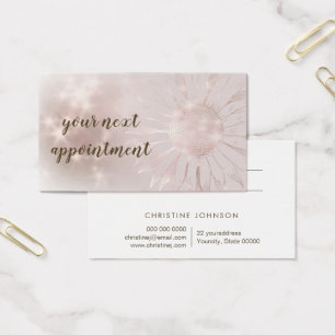 sunflower appointment card
