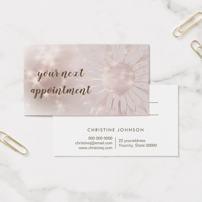 sunflower appointment card (Office)