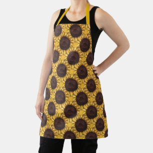 Sunflower Aprons Sunny Sunflower Art Apron