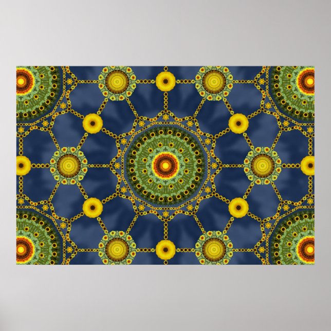 Sunflower Array 1 Poster (Front)