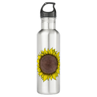 Sunflower Art 710 Ml Water Bottle
