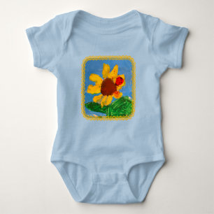 Sunflower "Art by Kids" Baby Bodysuit