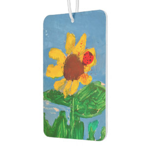 Sunflower "Art by Kids" Car Air Freshener