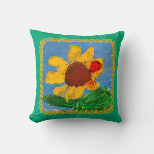 Sunflower "Art by Kids" Cushion
