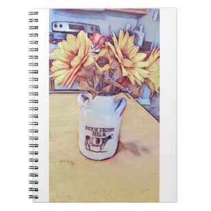 Sunflower Art Notebook