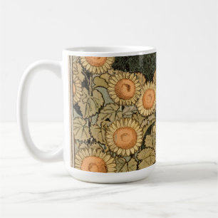 Sunflower Art Nouveau Garden Grasset Woman Coffee Mug