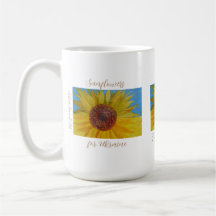 Sunflower Artsy  Painted Mug