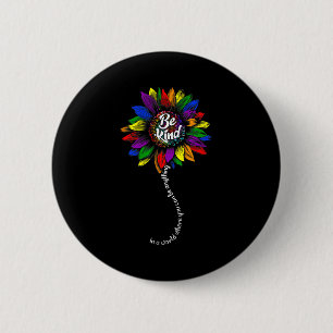 Sunflower autism awareness be kind puzzle mum 6 cm round badge