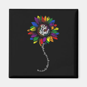 Sunflower Autism Awareness Be Kind Puzzle Mum Supp Magnet