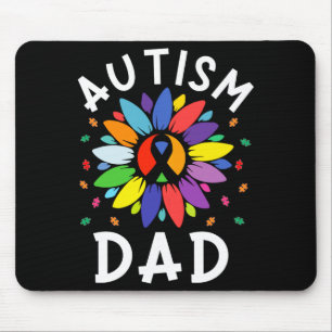 Sunflower Autism Awareness Day Matching Family Aut Mouse Pad