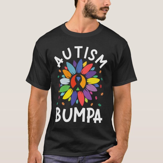 Sunflower Autism Awareness Day Matching Family Aut T-Shirt (Front)