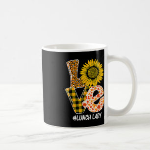 Sunflower Autumn Fall Love Lunch Lady Funny Thanks Coffee Mug