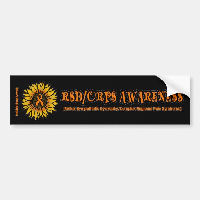 Sunflower/Awareness...RSD/CRPS Bumper Sticker (Front)