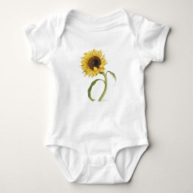 Sunflower Baby Bodysuit (Front)