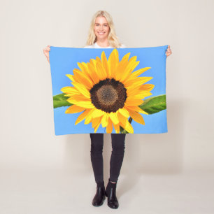 Sunflower Baby Fleece Blanket