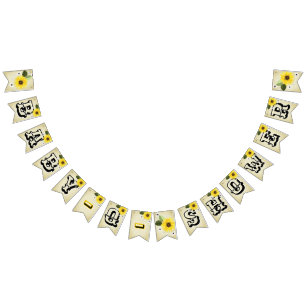 Sunflower Baby Q Bunting