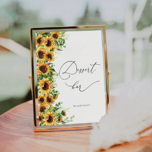 Sunflower Baby Shower Dessert Bar Sign
