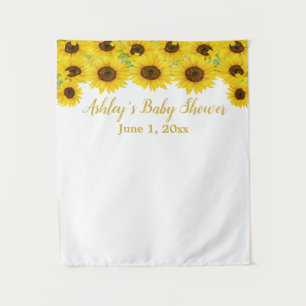 Sunflower Baby Shower for her Photo Booth Prop Tapestry