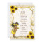 Sunflower baby shower invitation