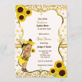 SUNFLOWER BABY SHOWER INVITATION