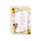 Sunflower baby shower invitation, pink and yellow
