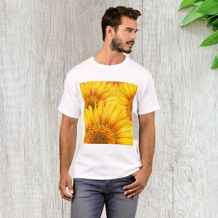 Sunflower Background Mens T-Shirt