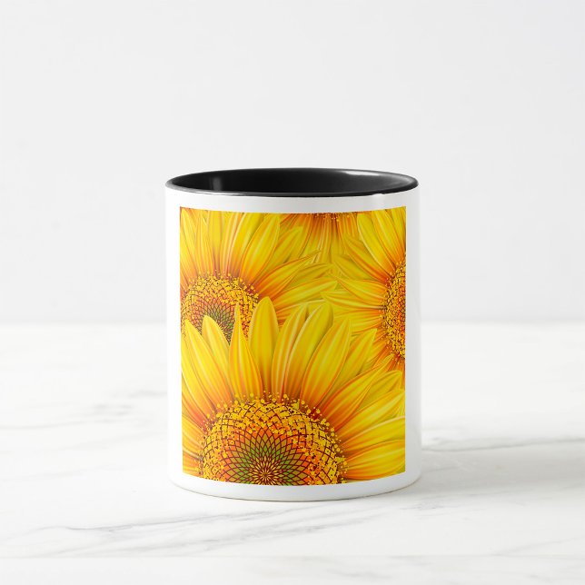 Sunflower Background Mug (Creator Uploaded)