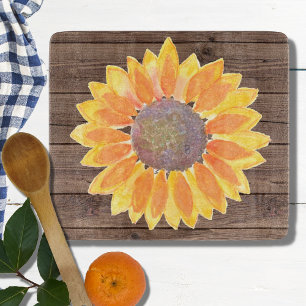Sunflower Barn Wood Cutting Board