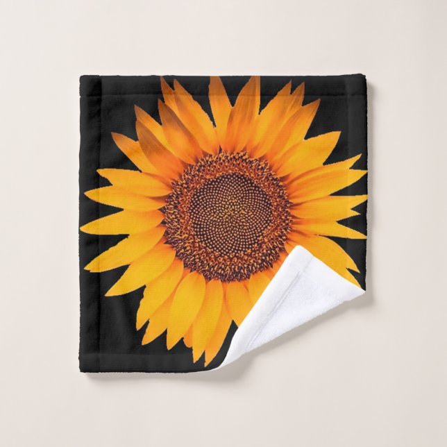 Sunflower Bath Towel Set (Wash Cloth)