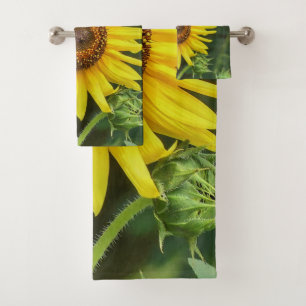 Sunflower Bath Towel Set