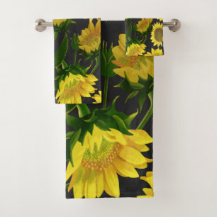 Sunflower Bath Towel Set