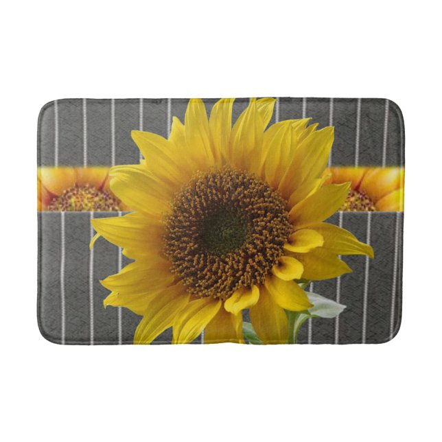 Sunflower Bathroom Bathmat (Front)