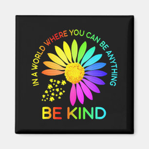 Sunflower Be Kind Puzzle Support Autism Awareness  Magnet