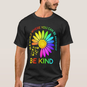Sunflower Be Kind Puzzle Support Autism Awareness T-Shirt