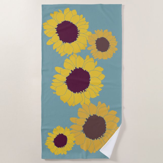 Sunflower Beach Towel (Front)