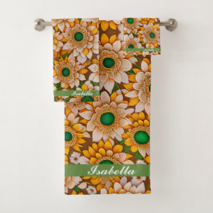 Sunflower Beautiful Popular Collection Bath Towel Set