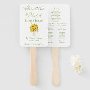 Sunflower Beauty Wedding Hand Fan