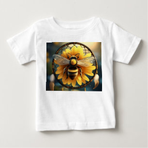Sunflower Bee Dreamcatcher, Baby T-Shirt
