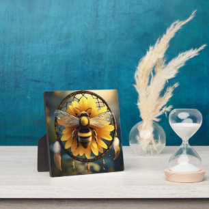 Sunflower Bee Dreamcatcher, Plaque