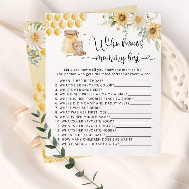 Sunflower bee Who knows mummy best game (Creator Uploaded)