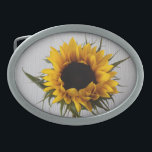 Sunflower Belt Buckle<br><div class="desc">Sunflower Belt Buckle</div>