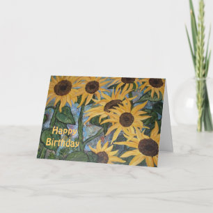 Sunflower Birthday Card