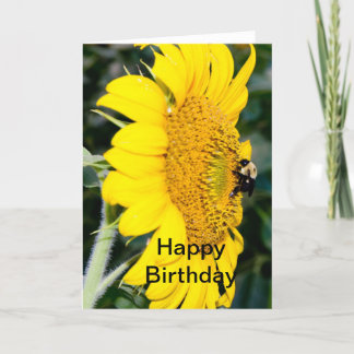 Sunflower Birthday Card