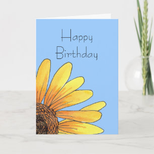 Sunflower Birthday Card